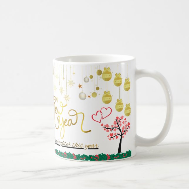 Best Wishes New Year Cup (Right)