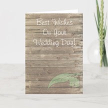 Best Wishes on Your Wedding Day Gum Tree