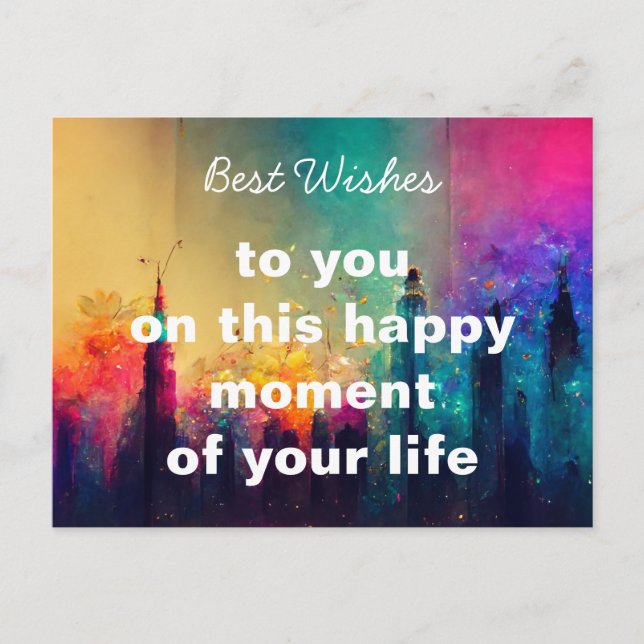 Best Wishes Postcard (Front)