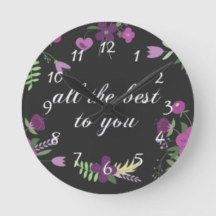 Best wishes round clock