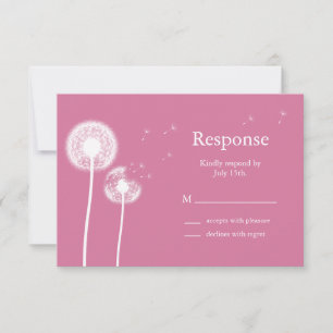 Best Wishes! RSVP (fuchsia) Card