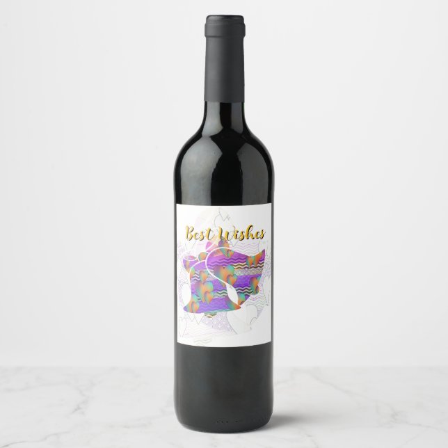 Best Wishes  Wine Label (Front)