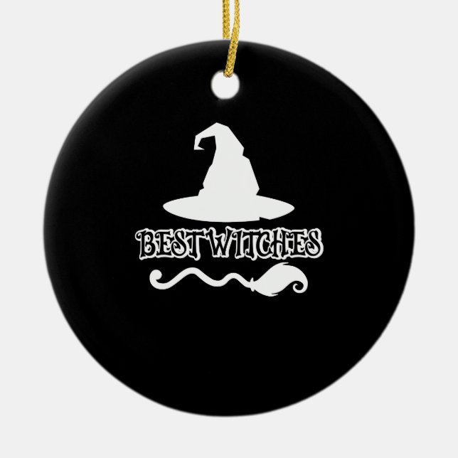 Best Witches Funny Witch Shirt Halloween 2021 Ceramic Ornament (Front)