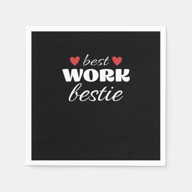 Best Work Bestie Classic Napkin (Front)