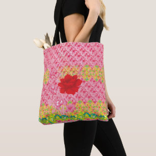 Best Work Tote   Hot Pink & Monogrammed Bags