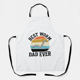 Best Worm Dad Ever Vintage Worm Shirt Design_1 Apron