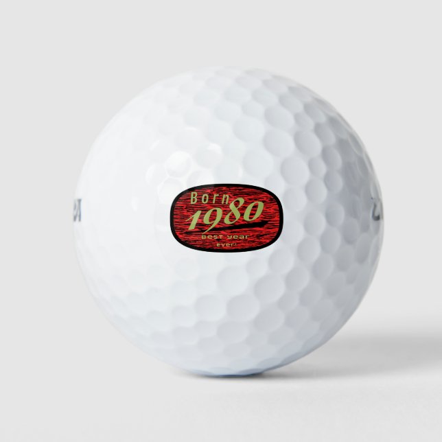 Best Year 1980 Golf Balls (Front)