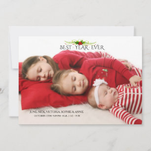 Best Year Ever Holiday Photo Card