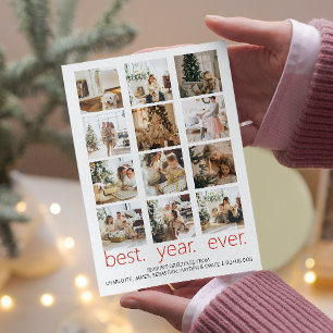 Best Year Ever Photo Christmas Personalized Holiday Card