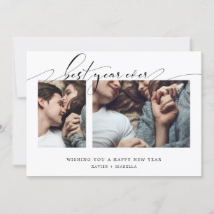 Best Year Ever Photo Collage New Year Holiday Card