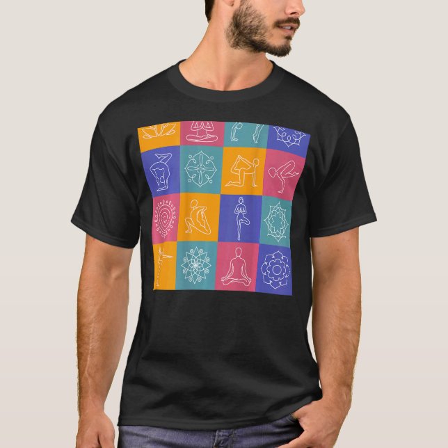 Best Yoga Backprint 3 T-Shirt (Front)