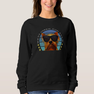 Best Yorkie Dad Ever Yorkshire Terrier Sunglasses Sweatshirt