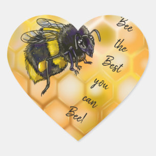 Best you can Bee Bumblebee Heart Sticker