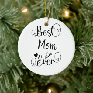 Best "your text" Ever Typography Script  Ceramic Ornament