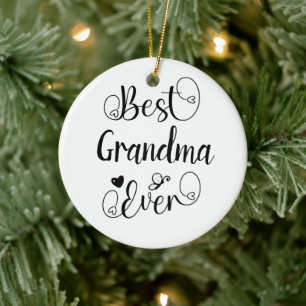 Best "your text" Ever Typography Script Ceramic Ornament