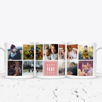 Best "Your Text Here" Ever Custom Photo Large Coffee Mug