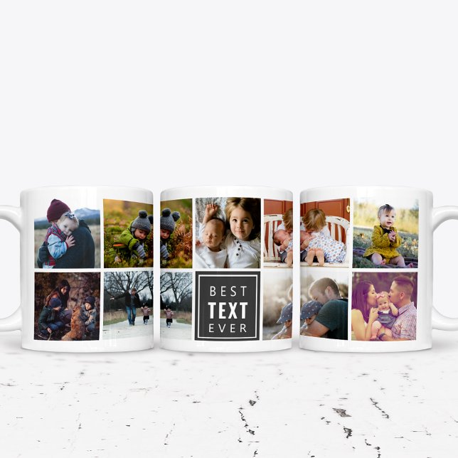Best "Your Text Here" Ever Custom Photo Large Coffee Mug (Creator Uploaded)