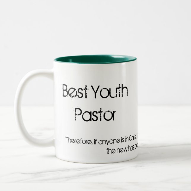 Best Youth Pastor Two-Tone Coffee Mug (Left)