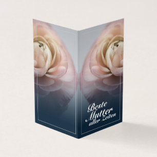 Beste Mutter aller Zeiten mit großer rosa Rose