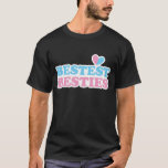 BESTEST BESTIES with cute hearts BFF best friends T-Shirt<br><div class="desc">BESTEST BESTIES with cute hearts BFF best friends</div>