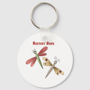 Bestest Bugs (dragonflies) Keychain