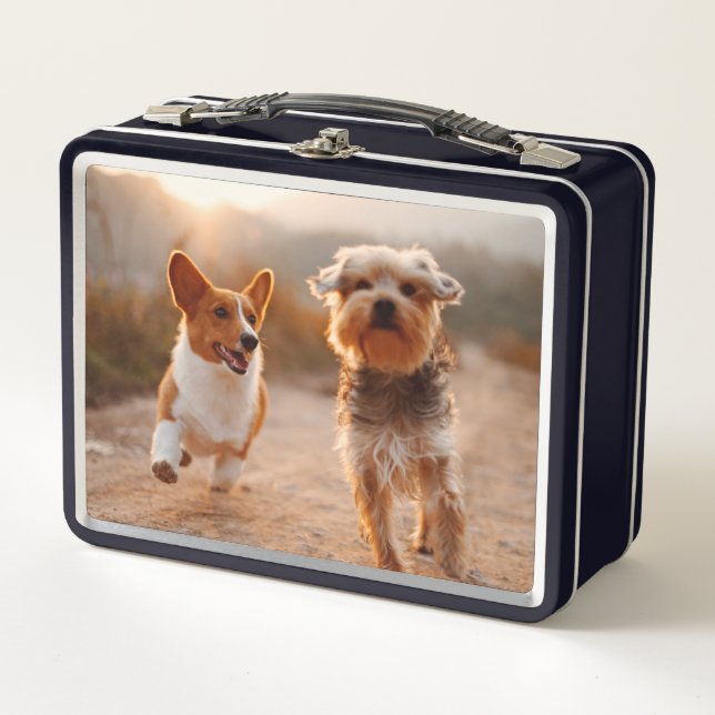 Bestfriend Cute Puppies Metal Lunch Box (Front)