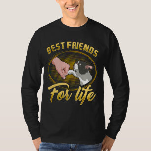 Bestfriends For Life Boston Terrier Dog Mom Dog Da T-Shirt