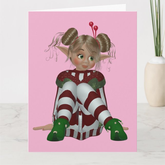 BESTIE BEST AMI BFF ELF GIRL CARTE (Devant)