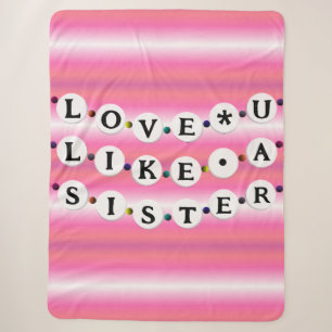 Bestie Bracelet - Friendship Design (18 Beads) Sherpa Blanket