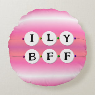 Bestie Bracelet - Friendship Design (6 Beads) Round Pillow