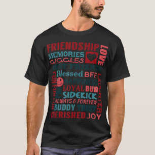 Bestie  Friendship Collage Best Friends BFF Gift  T-Shirt
