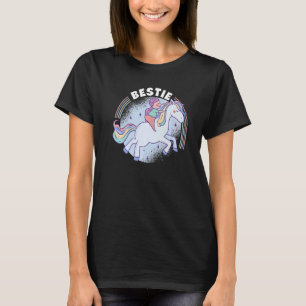 Bestie Graphic Horse Lover Equestrian Rider Horses T-Shirt