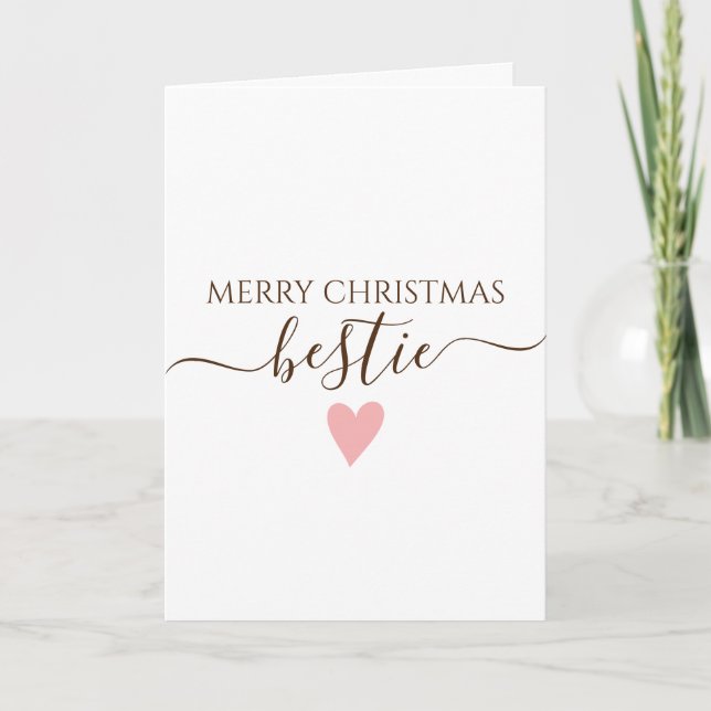 Bestie Merry Chirstmas Card (Front)