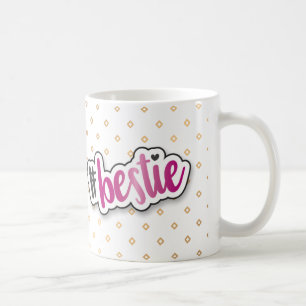 Bestie Mug With Pink Foil Effect