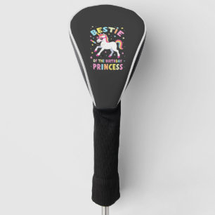 Bestie of the Birthday Princess Girl Dabbing Unico Golf Head Cover