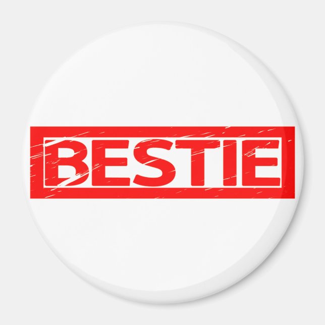 Bestie Stamp Magnet (Front)