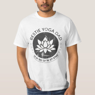 Bestie Yoga Papa Fête des pères cadeau T-shirt