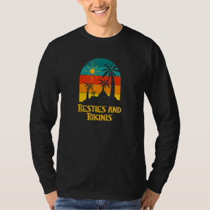 Besties and Bikinis Beach Friends Ocean Buddy Swim T-Shirt