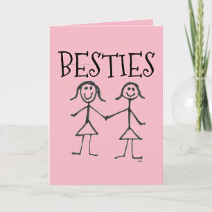 BESTIES BBF GREETING CARDS THINKING OF YOU
