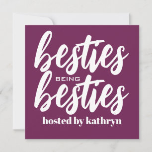Besties being Besties Personalized Announcement