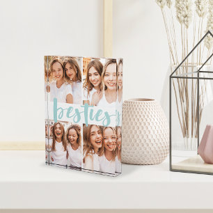 Besties Best Friends Custom Collage Photo Block