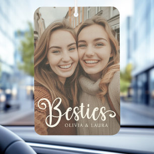 Besties best friends custom names photo air freshener