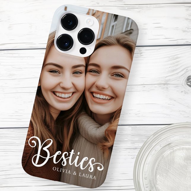 Besties best friends custom names photo Case-Mate iPhone case (Besties best friends custom names photo Case-Mate iPhone case)