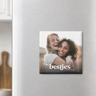 Besties Best Friends Custom Photo Magnet