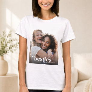 Besties Best Friends Custom Photo T-Shirt