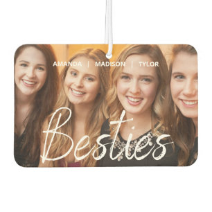 Besties   Best Friends Personalized Names Photo Air Freshener