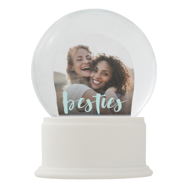 Besties | Best Friends Photo Snow Globe (Front)