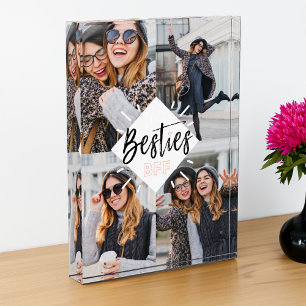 Besties BFF   Best Friends Forever Photo Collage Block
