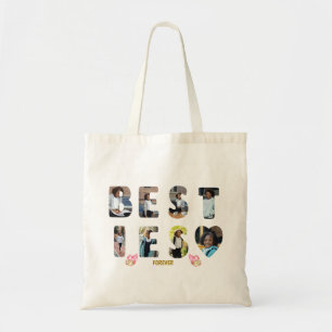 Besties BFF Friends Forever 8 Photo Image Tote Bag