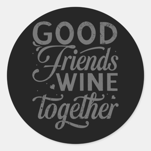 Besties BFF Heart Best Friends Bestie  Classic Round Sticker (Front)